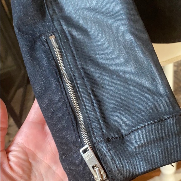 (Sold) 7 For All Mankind Mixed-Fabric Moto Jacket - Picture 9 of 11